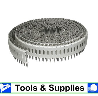 Coilnagels 2,1 x 40 Paslode/Duo-Fast 0&ordm; tape Ring/Blank Doos a 13.000stuks
