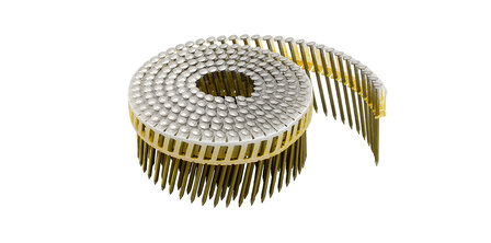 Tjep Coilnagels PC25/55 Tape gebonden 15/16&ordm; Ring/RVS A4 Lenskop Doos a 2.400 stuks