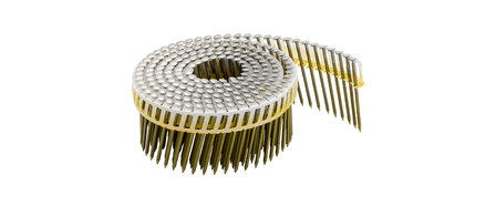 Tjep Coilnagels PC25/55 Tape gebonden 15/16&ordm; Ring/RVS A2 Lenskop Doos a 2.400 stuks