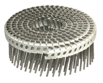 Coilnagels 1,9 x 38 mini tape 15/16º Schroef/RVS A2 zonder punt Rol a 200 stuks