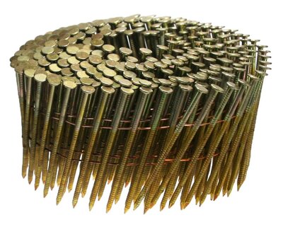 Coilnagels 2,3 x 45 Draad gebonden 15/16º Ring/Verzinkt, doos a 10.800 stuks