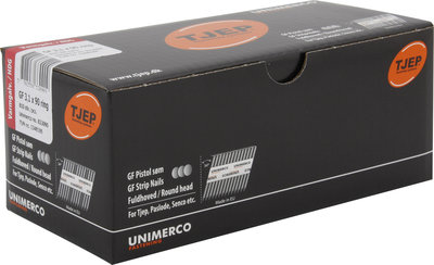 Tjep GF31/90 Stripnagels Rond kop 34º Thermisch verzinkt Doos a 810 stuks