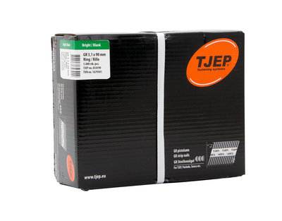 Tjep GR31/90 Stripnagels D-kop 34º Ring/Blank Doos a 3.000 stuks