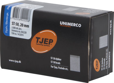 Tjep ST50 x 20 mm Steennagels Verzinkt Doos a 3.000 stuks