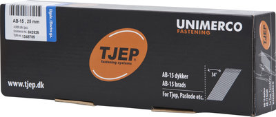 Tjep AB15 25 mm DA nagels 34º Verzinkt Doos a 4.000 stuks