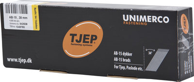 Tjep AB15 38 mm DA nagels 34º RVS A4 Doos a 4.000 stuks