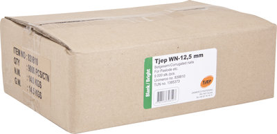 Tjep WN 12.5 mm Golfkrammen Blank 25 mm Doos a 9.000 stuks